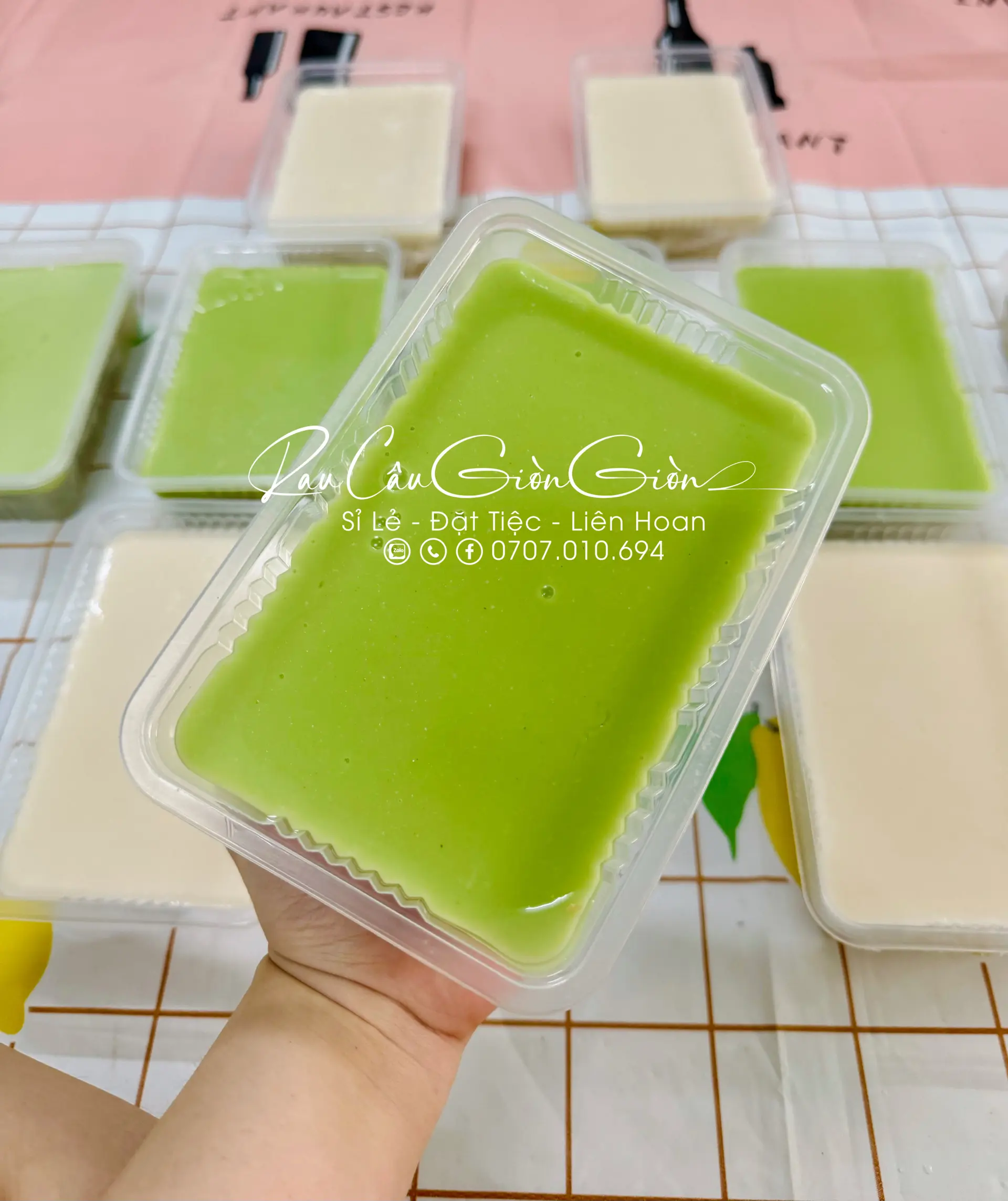 Hình ảnh Rau Câu Dừa Lá Dứa