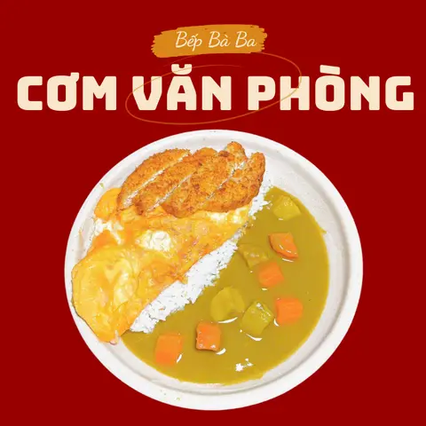 Hình ảnh Cơm cà ri gà tempura - trứng omelet phô mai