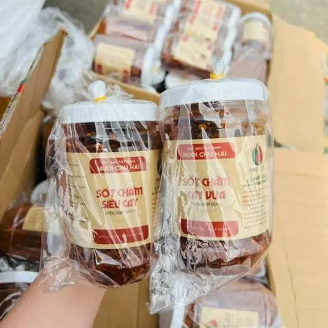 Hình ảnh Sốt chấm siêu cay chú Hải (500g) 