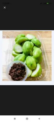 Hình ảnh Cóc Non Gọt Sẵn 400g - mắm ruốc