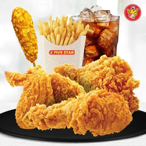 Hình ảnh 3 Gà Giòn + 1 Hot Dog Xúc Xích Phô Mai tẩm Khoai Tây + 1 Khoai Tây + Pepsi