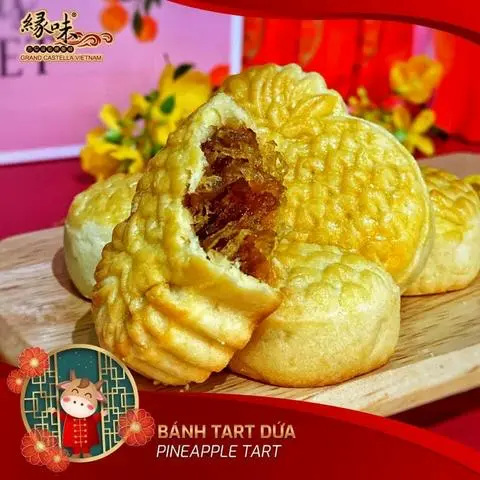Hình ảnh Bánh tart dứa- Hình trái thơm