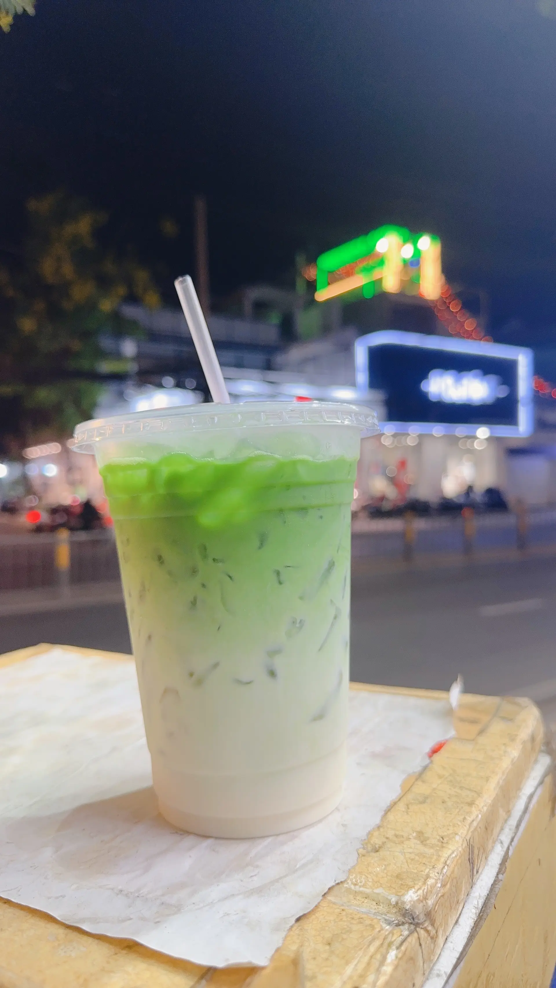 Hình ảnh Matcha latte kem muối