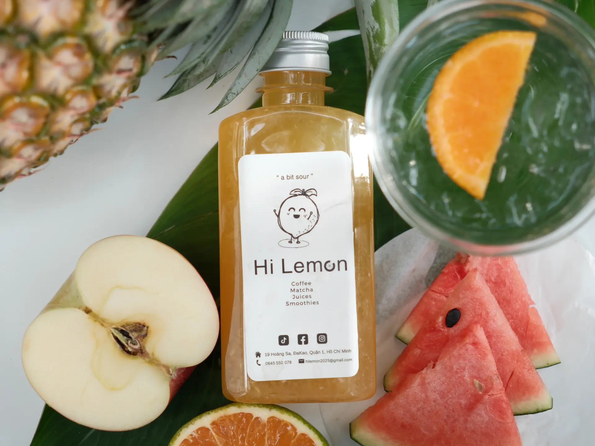 Hình ảnh Nước ép Táo + Cam + Dưa hấu