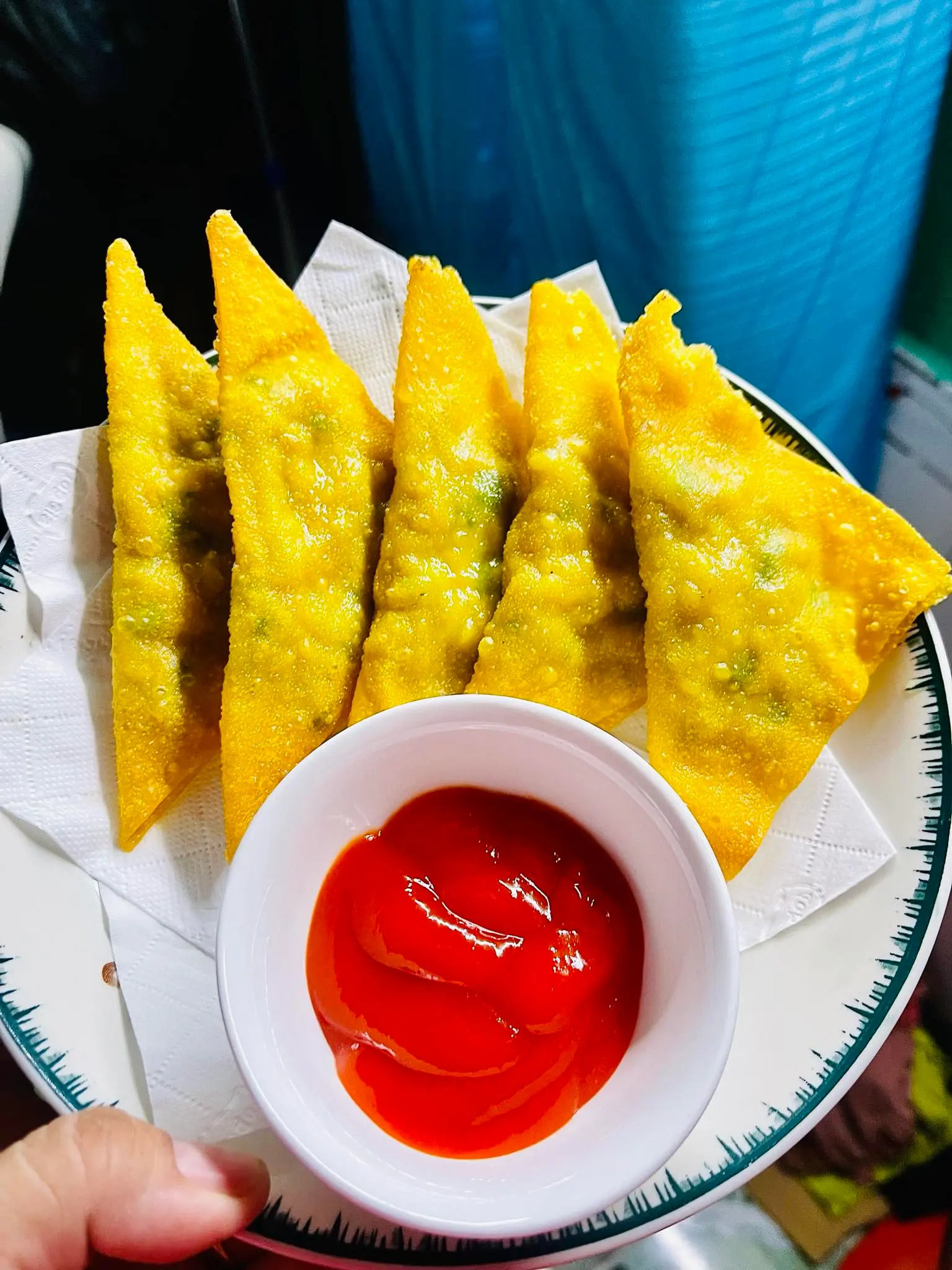 Hình ảnh combo 4 miếng hoành thánh chiên 1x sâm bí đao ướp lạnh