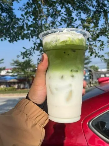 Hình ảnh Matcha latte kem muối