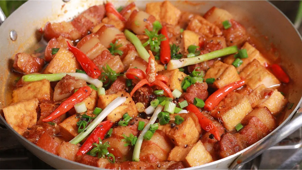 Hình ảnh thịt kho đậu hũ 