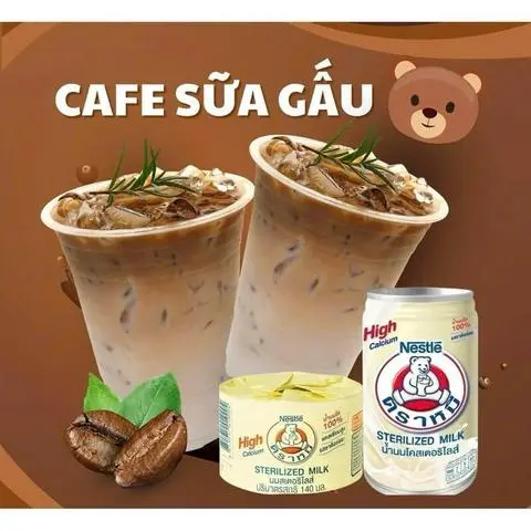 Hình ảnh Cà phê sữa gấu