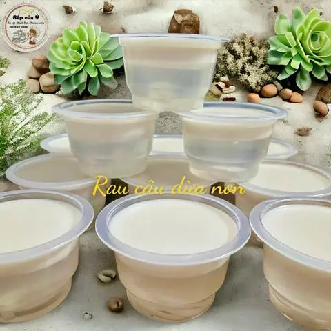 Hình ảnh Rau câu dừa mini - Lốc 10