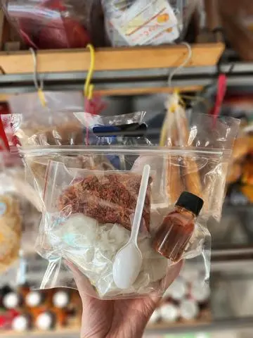 Hình ảnh Combo 300gr Rìa Phơi Sương Muối Tôm Hành Sate