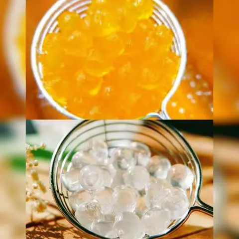 Hình ảnh 2 Trân Châu Giòn Trắng, Hoàng Kim Vàng