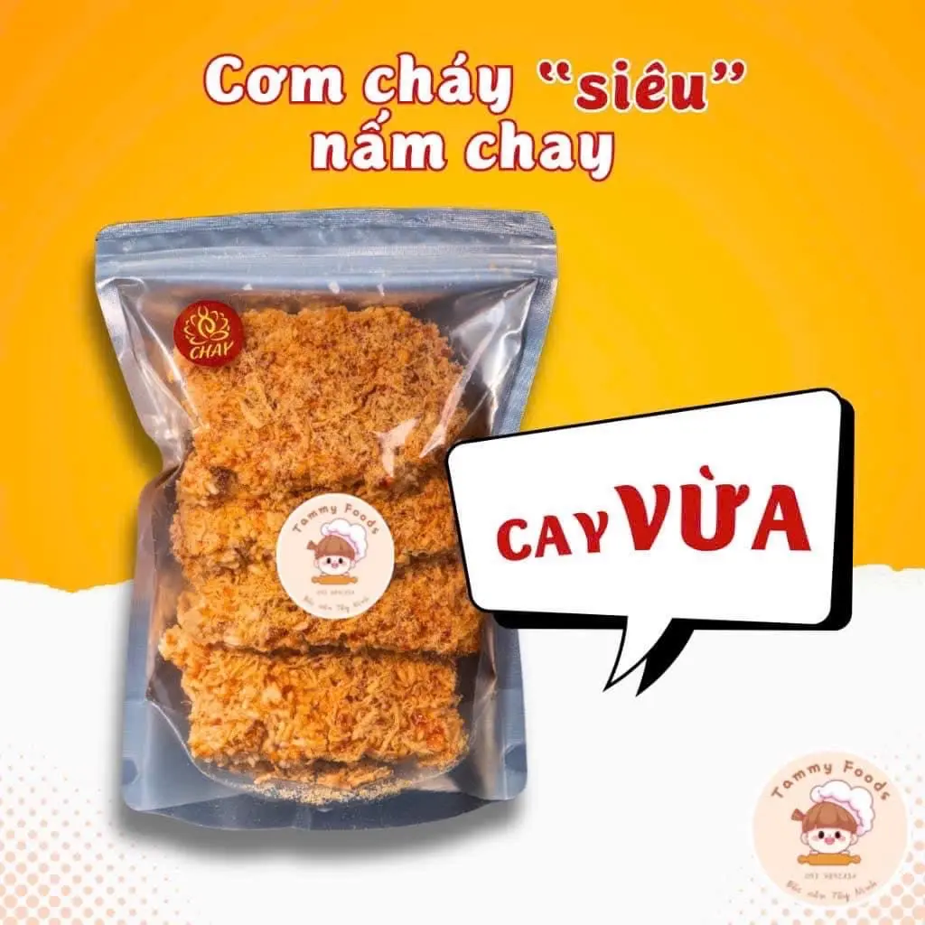 Hình ảnh Cơm cháy siêu nấm chay - cay vừa