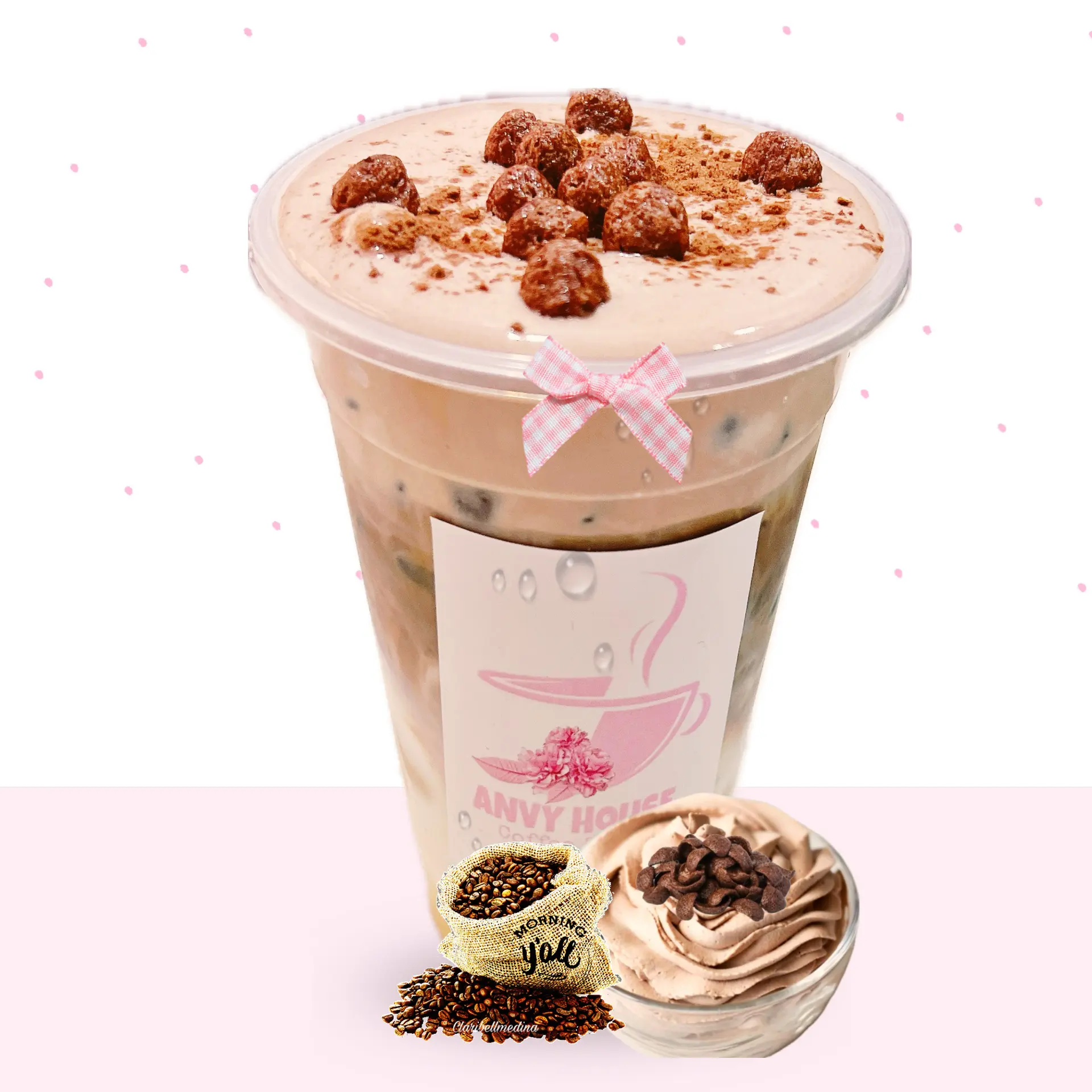 Hình ảnh Cafe Sữa Tươi Tiramisu 700ml