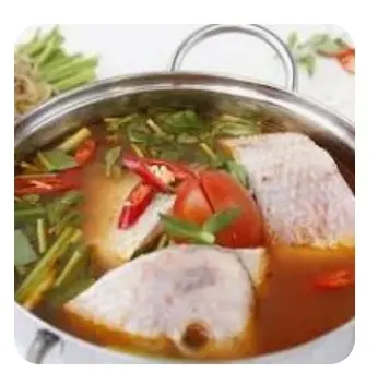 Hình ảnh lẩu cá điêu hồng 