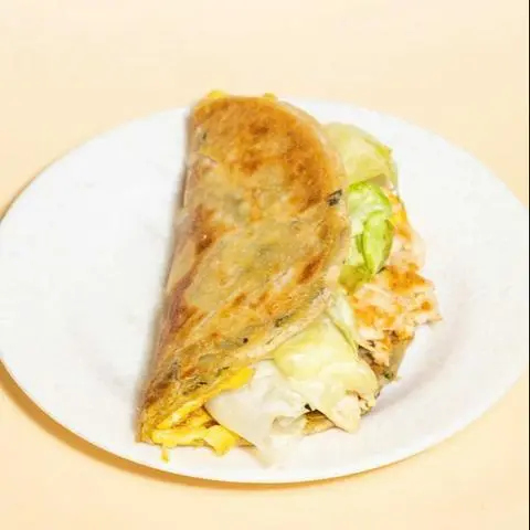 Hình ảnh Hành Chiên Gà Áp Chảo 煎雞肉蔥油餅