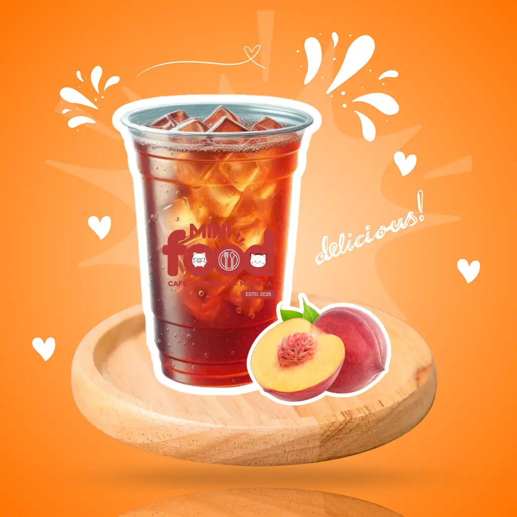 Hình ảnh Trà đào sẵn thạch đào (M)