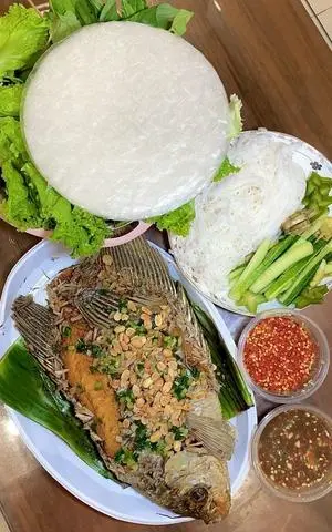 Hình ảnh Cá Tai Tượng Chiên Xù. 