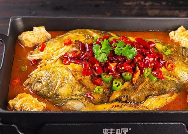 Hình ảnh 麻辣豆花烤鲈鱼 Cá Vược Sốt Đậu Hũ Non Cay
