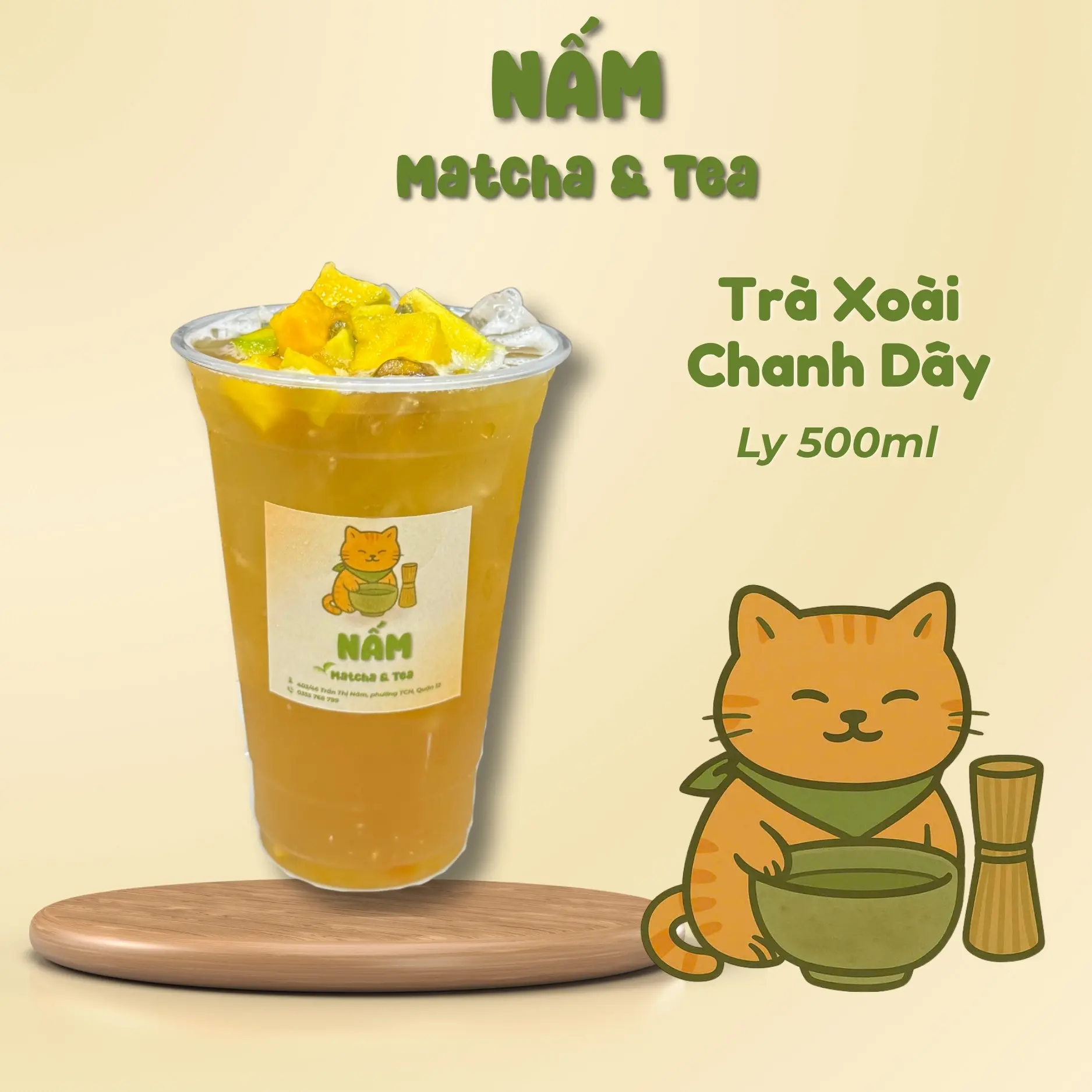 Hình ảnh Trà Xoài Chanh Dây ( thanh mát, chua nhẹ )