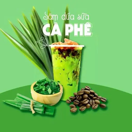 Hình ảnh Sâm dứa sữa cà phê
