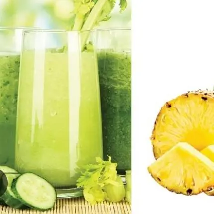 Hình ảnh Ép Chậm Dưa Leo mix Thơm ly lớn 
