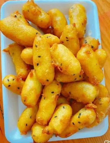 Hình ảnh Khoai Lang Kén Chiên Giòn
