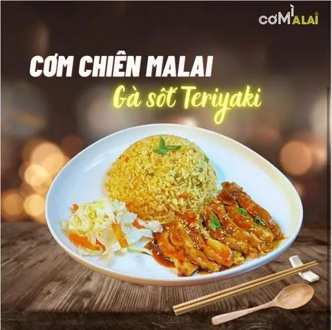 Hình ảnh Cơm chiên Mã Lai - Gà sốt Teriyaki