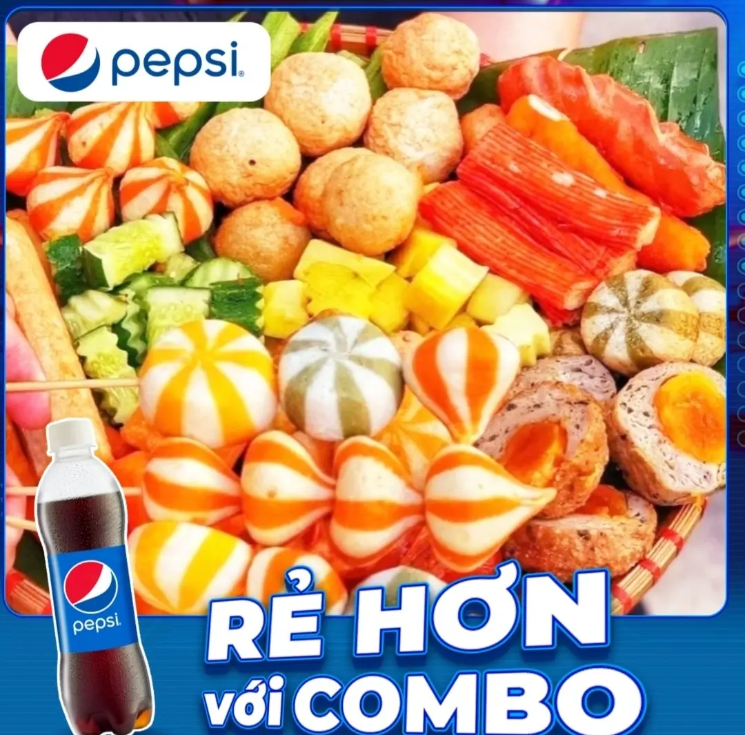 Hình ảnh Combo Cá Viên Chiên Thập Cẩm Phần Nhỏ + Tặng Kèm 1 Chai Nước Tự Chọn 