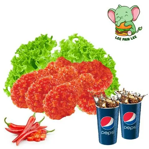 Hình ảnh Combo 5 đùi gà chua cay - Kèm 2 Coca