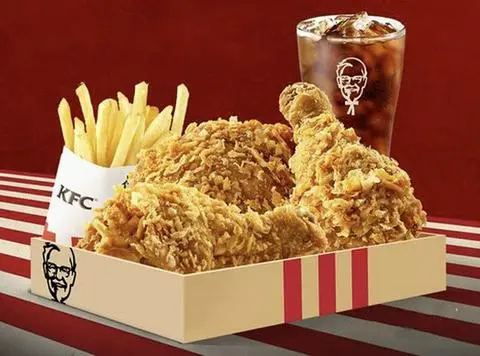 Hình ảnh Combo: 1 đùi gà chiên xù + 1 ly Coca M+ 1 phần khoai tây 