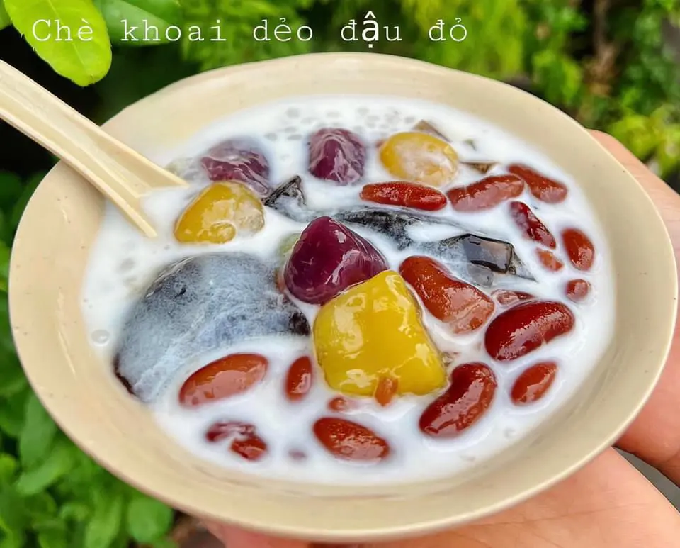 Hình ảnh Chè khoai dẻo đậu đỏ