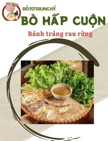 Hình ảnh Bò Tơ Cuộn Rau Rừng 