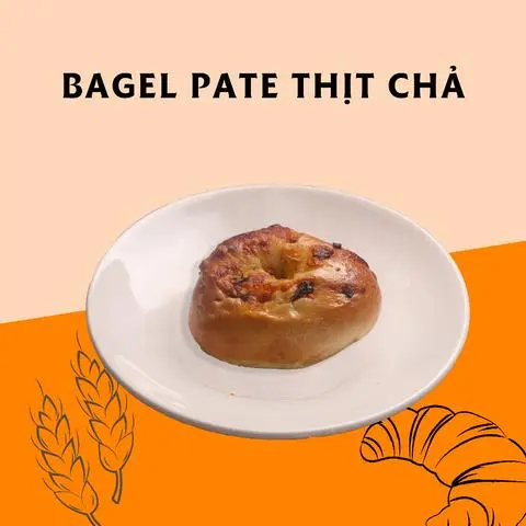 Hình ảnh Bagel thịt chả