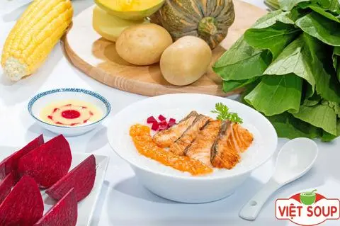 Hình ảnh Cháo Cá Hồi - Size Đặc Biệt 