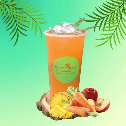 Hình ảnh M12 - Nước Ép Thơm + Cà Rốt + Táo 