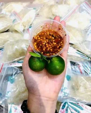 Hình ảnh BÁNH TRÁNG CHẤM - muối siêu cay