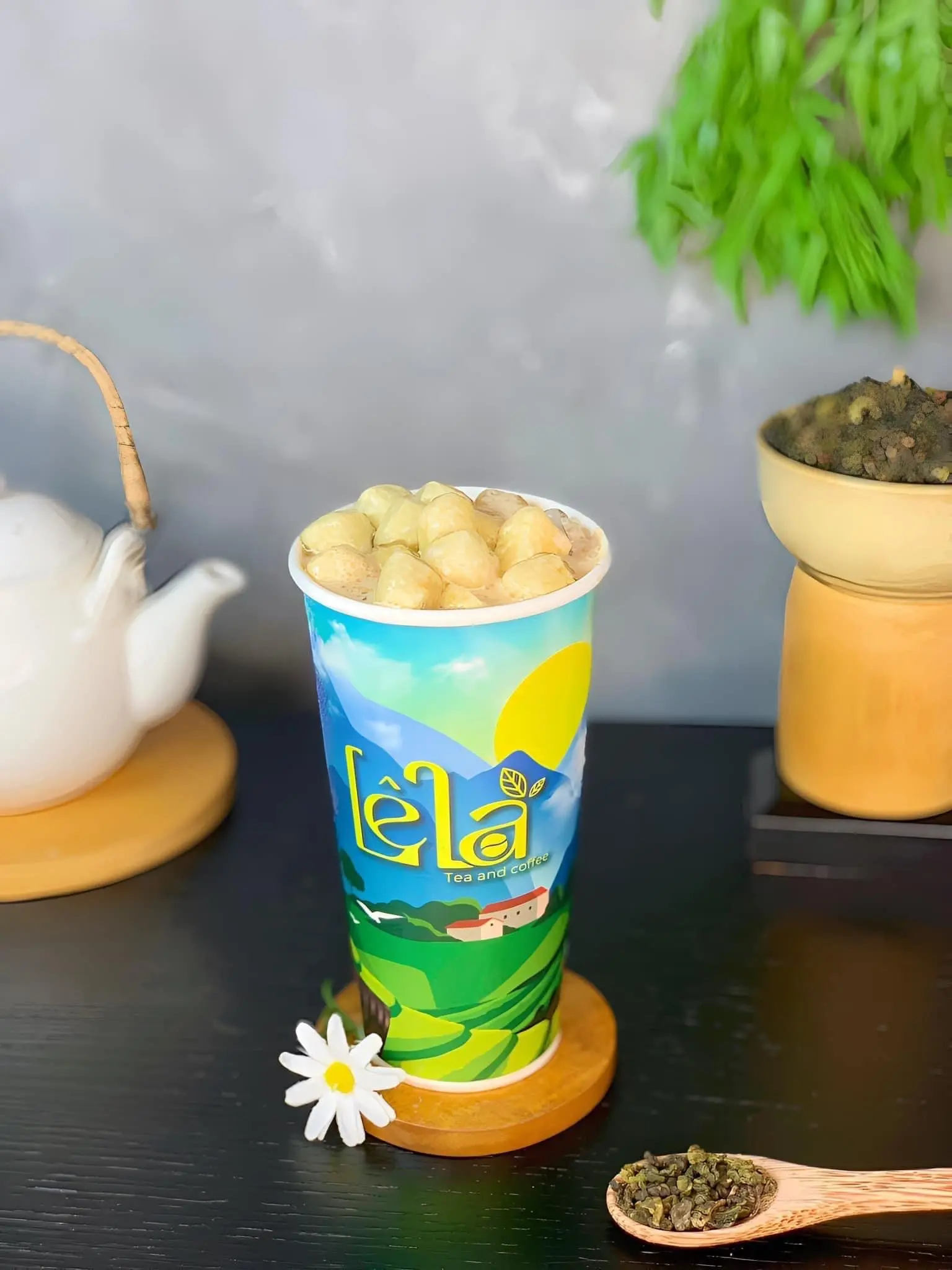 Hình ảnh Trà sữa full phô mai viên