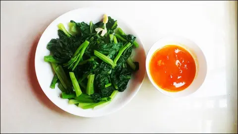 Hình ảnh Cải ngọt luộc