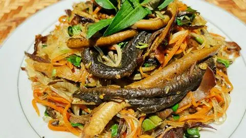 Hình ảnh Miến lươn xào