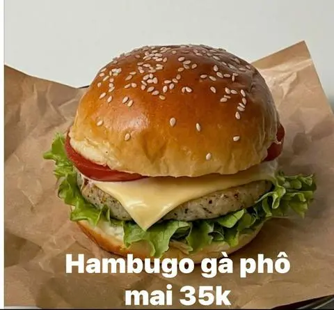 Hình ảnh Hamburger gà phô mai