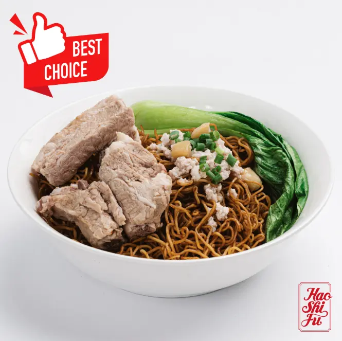 Hình ảnh Mì Khô Sườn Sụn Trộn Sốt Dầu Hào