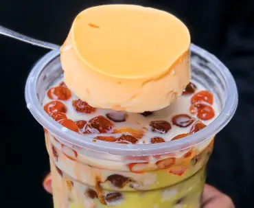 Hình ảnh Trà sữa thập cẩm - flan