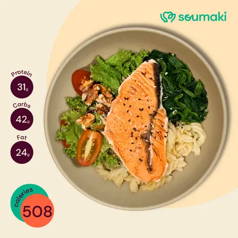 Hình ảnh Cá hồi nauy salad nuts - B4