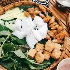 Hình ảnh Bún đậu nem chua rán