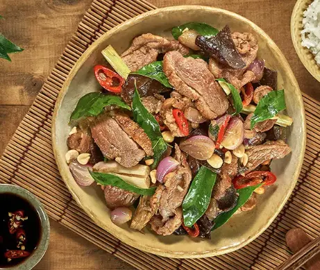 Hình ảnh Vịt chiên lá mắc mật