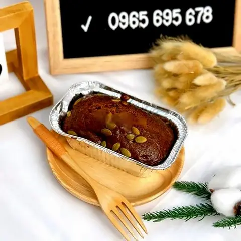 Hình ảnh Bánh bông lan chuối đen - nhỏ