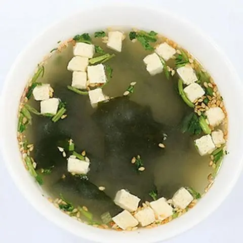Hình ảnh Canh rong biển miso chay