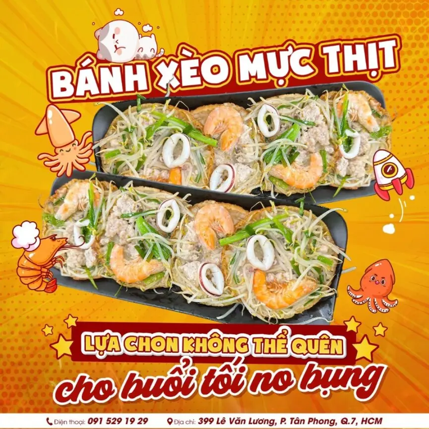 Hình ảnh Bánh xèo mực thịt