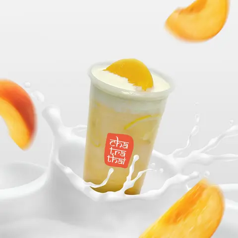 Hình ảnh Đào Thái macchiato - Thai peach macchiato