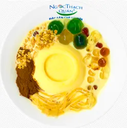 Hình ảnh Tàu hủ kem trứng trộn trân châu
